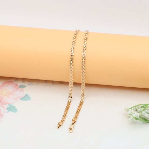 Bold Rose Gold Chain Necklace with Lobster Clasp, XPNL0316 - Picture 12 of 12